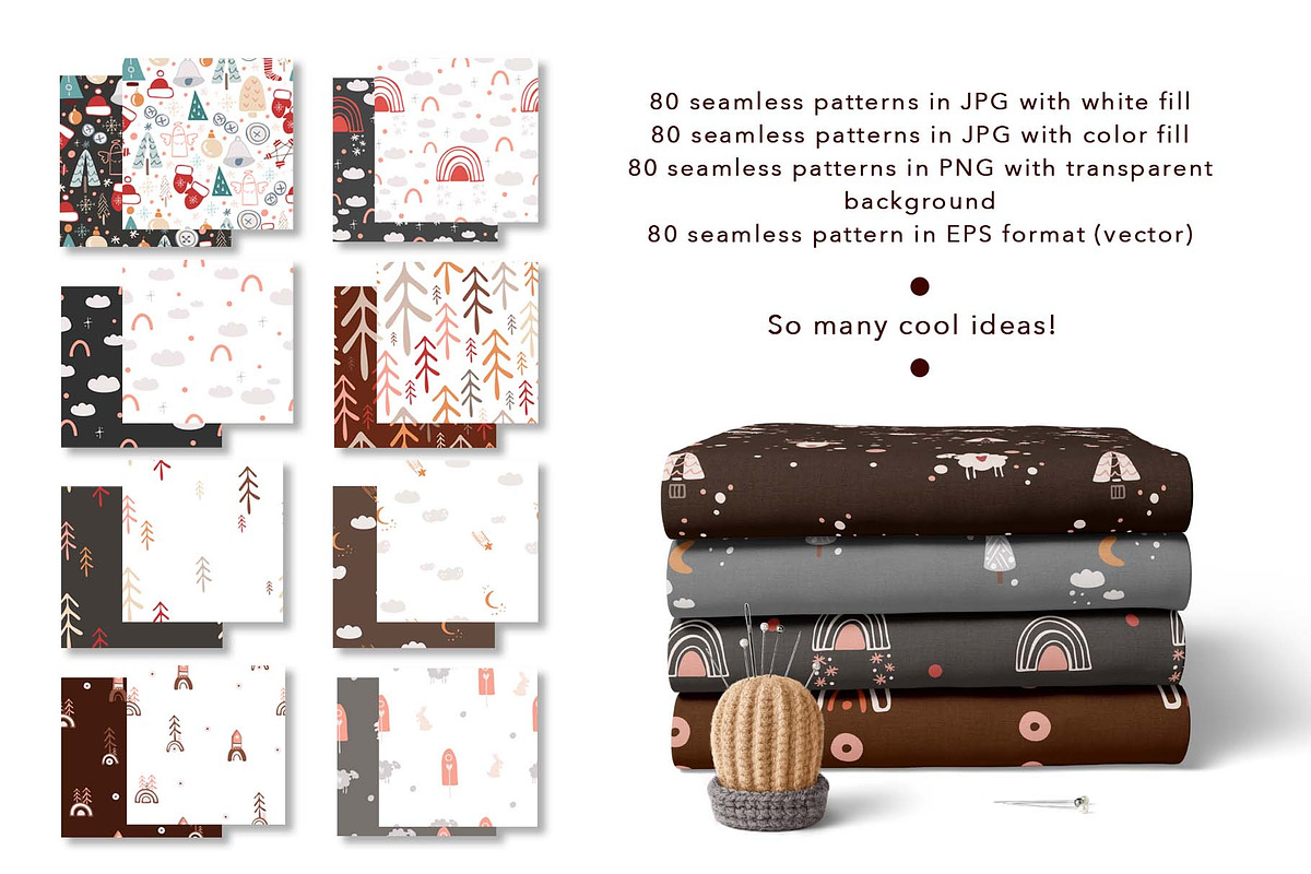 BIG SET of winter boho patterns, a Pattern Graphic by Vera●Suleimanova (Photo 3 of 14)