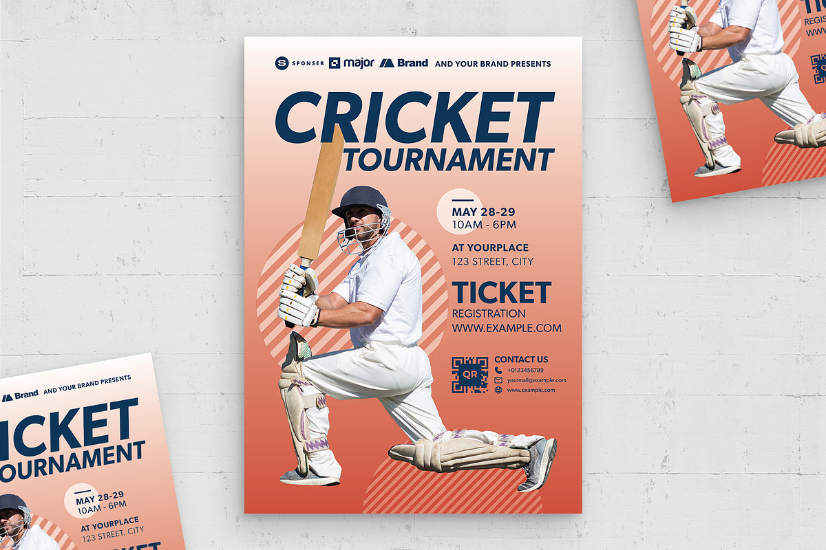 Cricket Flyer, a Flyer Template by BrandPacks (Photo 1 of 5)