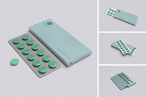 Pill Box set Mockup, a Packaging Mockup by xavier_studio