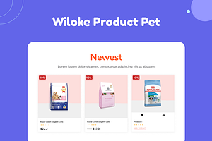 Wiloke Product Pet For Elementor