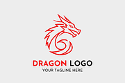 Dragon Powerful Emblem Logo Design, a Branding & Logo Template by Megafox Studio (Thumbnail 2 of 2)