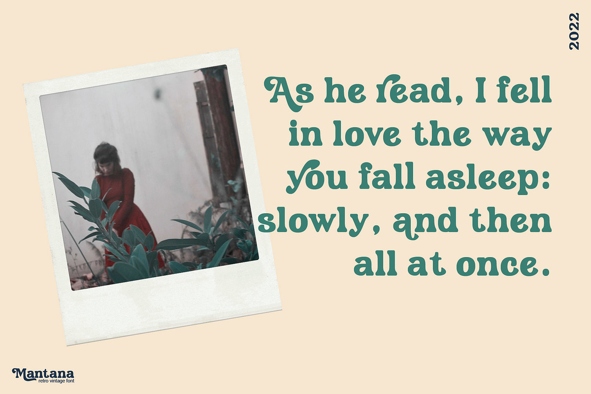 Mantana - Retro Vintage DIsplay font, a Serif Font by Anomali Creatype (Photo 8 of 10)