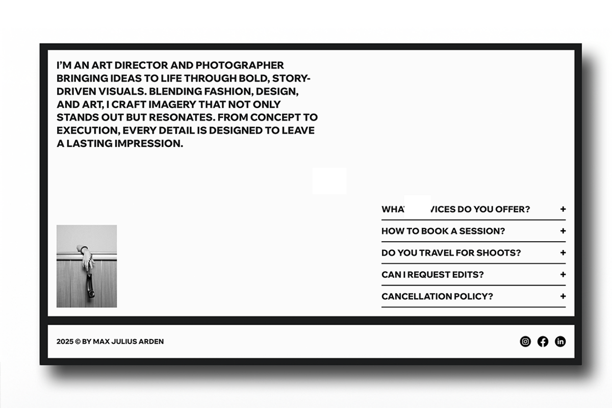 Creative Portfolio Template – Modern, a Wix Template by pixlspace (Photo 6 of 8)