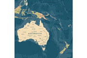 Vector World Map - Large&Detailed, a Decorative Illustration by PorcuPen Works (Thumbnail 5 of 7)