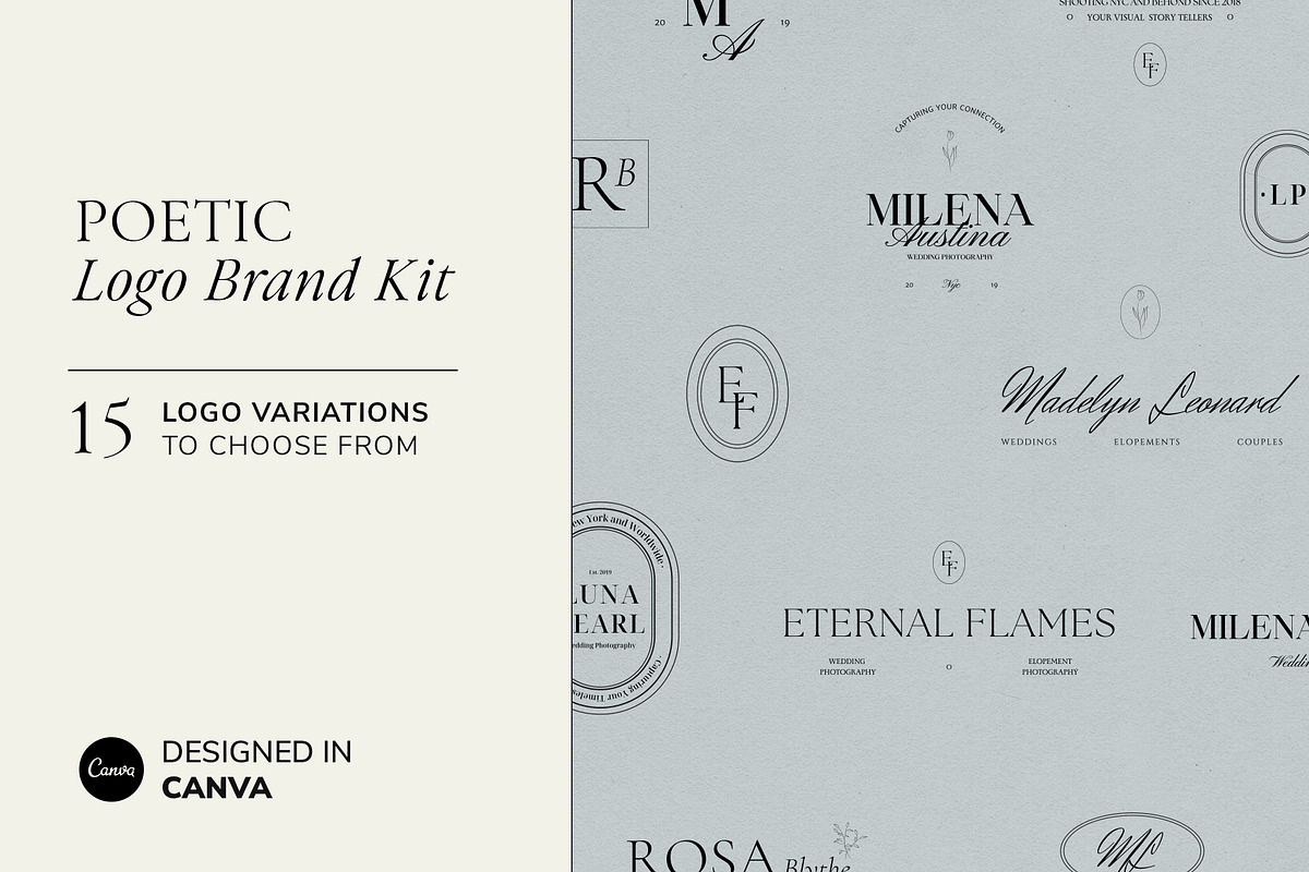 Floral Poetic | Logo Brand Pack, a Branding & Logo Template by Studio Leelou (Photo 1 of 10)