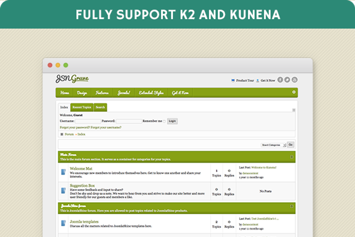 JSN Gruve- Restaurant Template, a Websites & App Template by JoomlaShine (Photo 3 of 5)