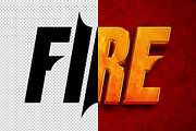 Fire 3D editable text effect, a Layer Style Add-On by Hello Muh (Thumbnail 2 of 2)