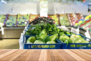 Wooden Table with Blurred Grocery St, a Food & Drink Photo by idea_design (Thumbnail 4 of 9)