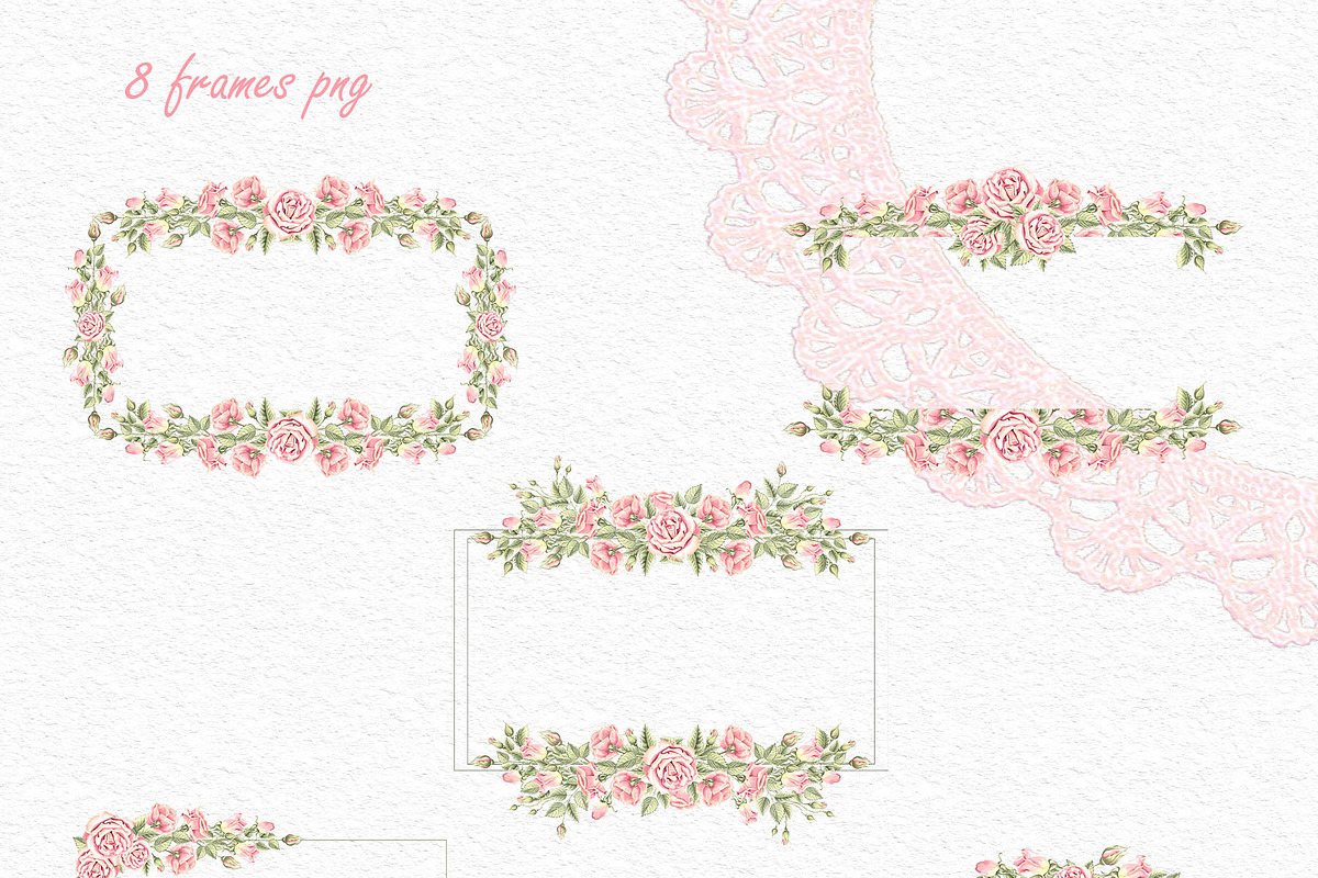 Ethereal Roses watercolor collection, a Decorative Illustration by susie-p-art (Photo 9 of 19)