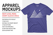 Mens Short Sleeve T-shirt Mockups, a Shirt Mockup by GraphicHero (Thumbnail 1 of 6)