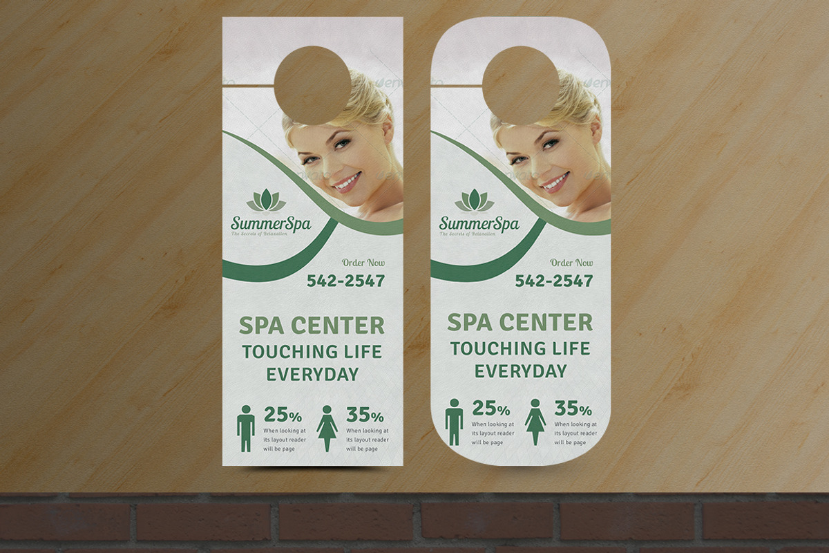Beauty Salon And Spa Door Hanger, a Templates & Theme by Dotnpix (Photo 3 of 3)