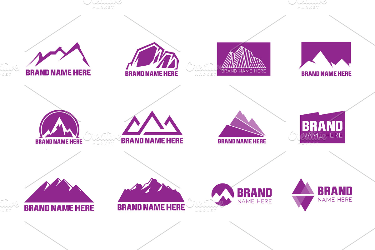 Mountain Logo Bundle & Mock-Up, a Branding & Logo Template by Multiple (Photo 4 of 5)