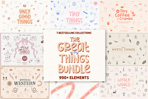 990+ The Great Things: Icons Bundle, an Object Graphic by Mio Buono