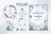 Ocean watercolor set, an Animal Illustration by Peace ART (Thumbnail 11 of 12)