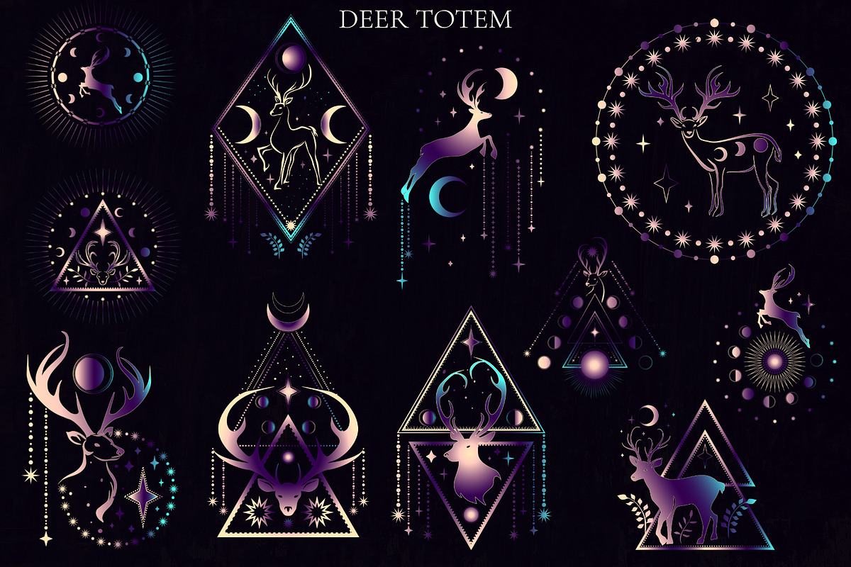 Deer Totem, an Animal Illustration by Salted Galaxy (Photo 7 of 10)