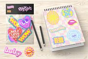 GIRLS CLUB - VECTOR Y2K STICKERS SET, an Object Graphic by craftlove (Thumbnail 11 of 13)