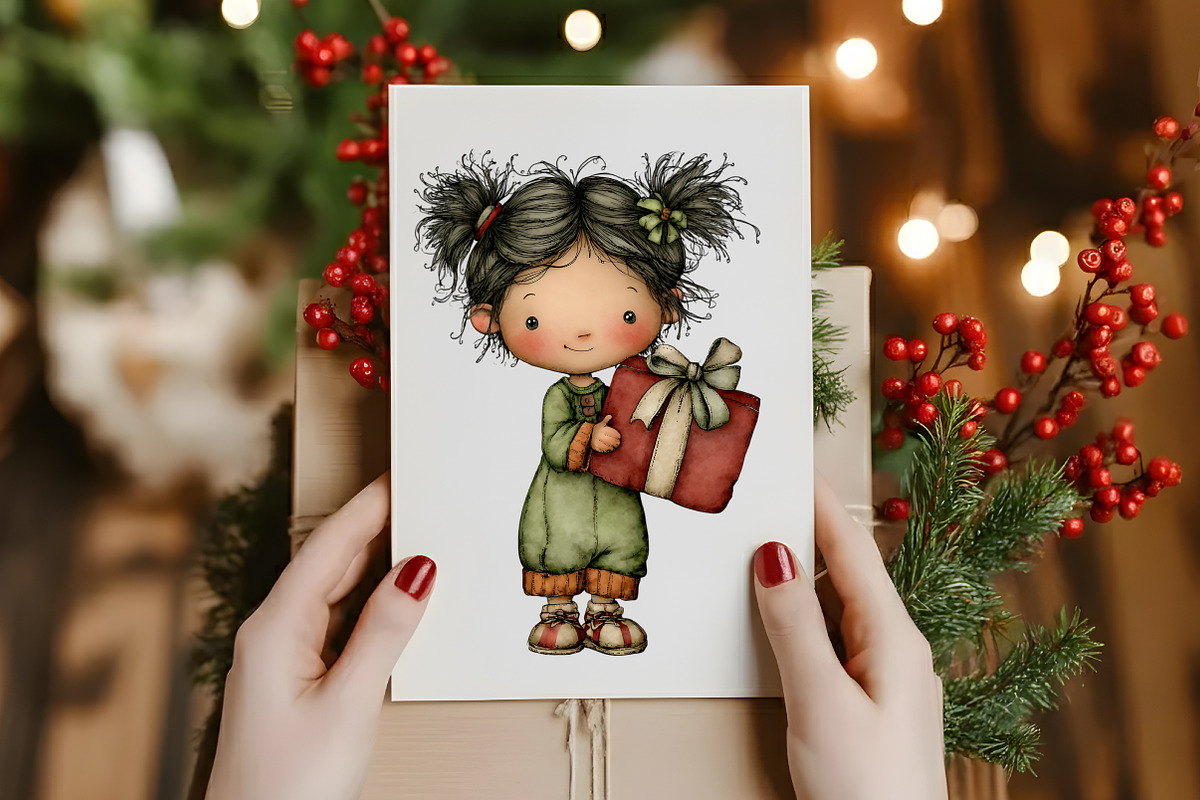 Whimsical christmas clipart, an Illustration by Designworld (Photo 6 of 6)