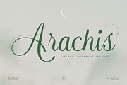 Arachis – Elegant & Modern Script, a Script Font by Almeera Std (Thumbnail 1 of 10)