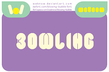 blowing bubble font