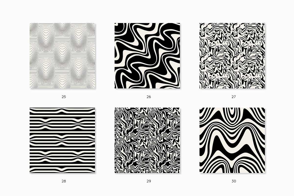 Wavy Seamless Patterns Collection, a Pattern Graphic by Curly_Pat (Photo 7 of 14)