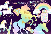 Magical Unicorns, Einhorn, Rainbow, an Illustration by Mia's Graphic Design (Thumbnail 5 of 10)