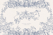 Baroque Vintage Vector Frames Crests, a Decorative Illustration by Veris Studio (Thumbnail 9 of 12)