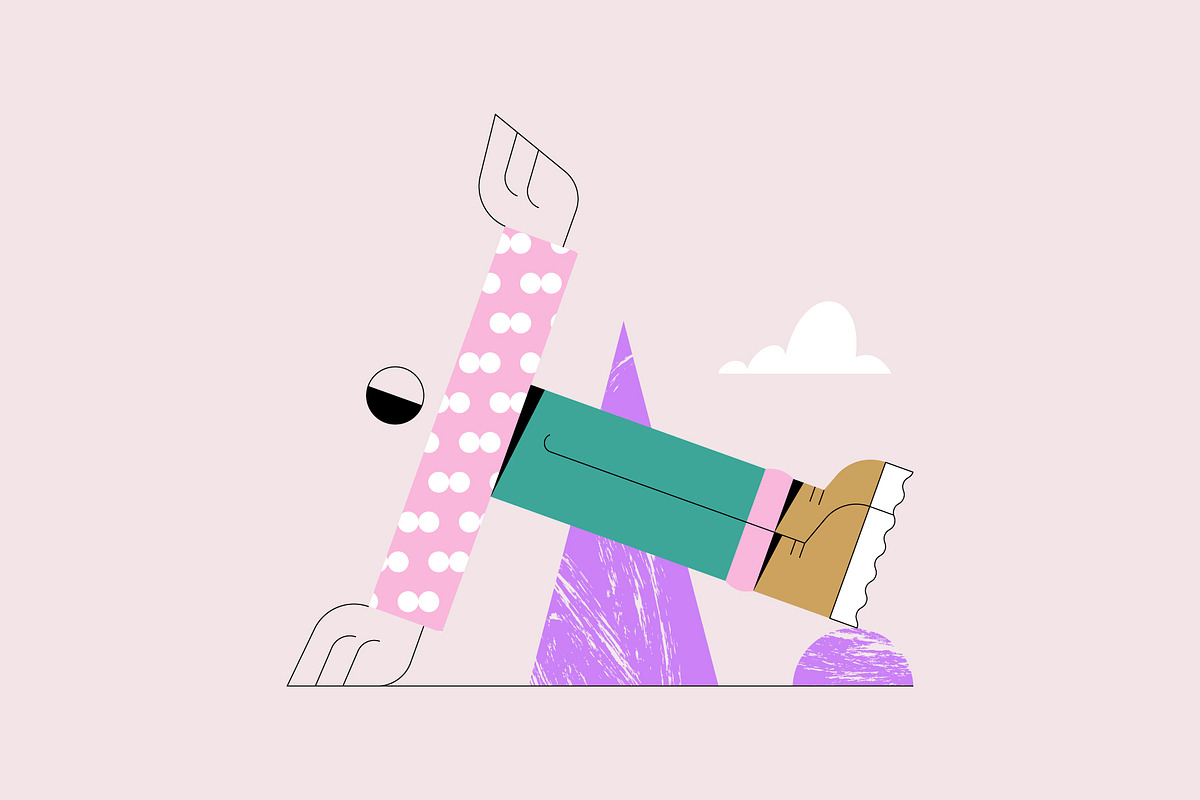 Playful Pastel Vector Characters, a Person Illustration by Léo Alexandre (Photo 4 of 15)