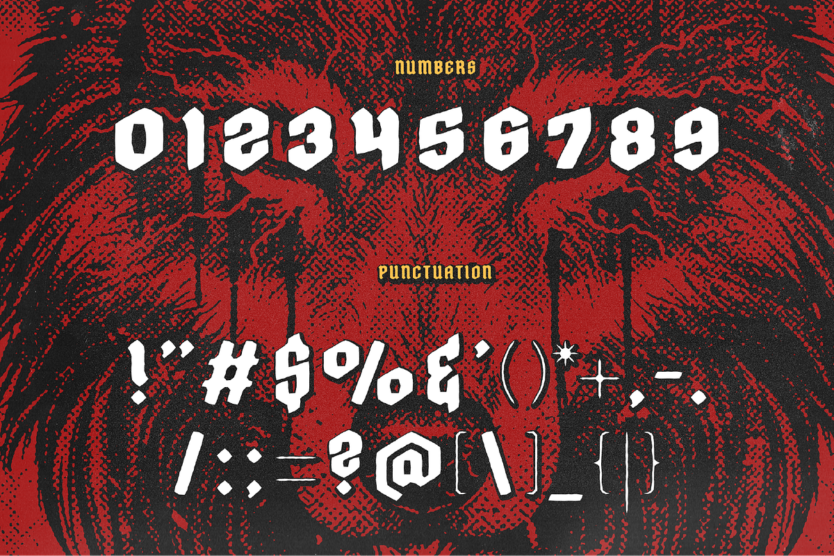 Wolfsmoon Bold Gothic Blackletter, a Blackletter Font by GRVS Studio (Photo 4 of 6)