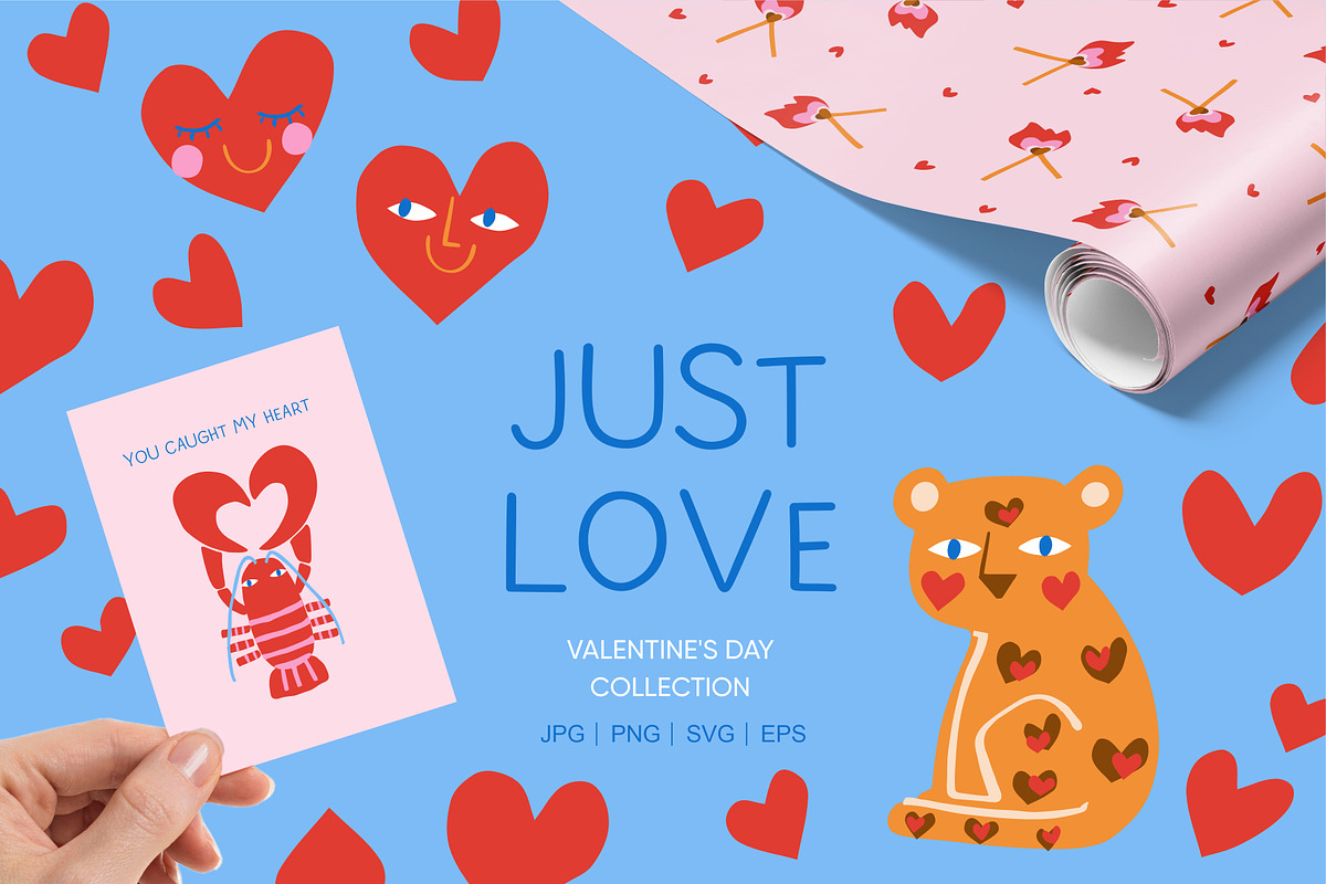 Valentine's day Collection JUST LOVE, an Illustration by SurfaceStories (Photo 1 of 10)