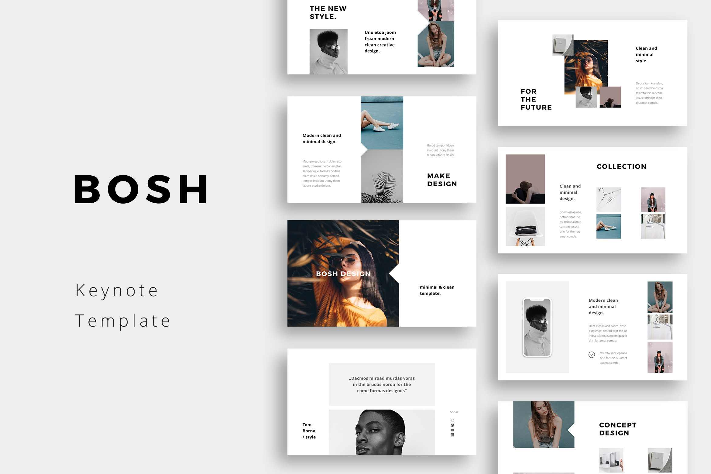 Bosh  Keynote Template by Pixasquare  Creative Market