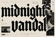 Midnight Vandal, a Blackletter Font by Wow Magic (Thumbnail 2 of 5)