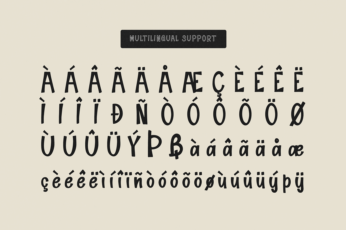 Deux Brother | Fun Display 2 Style, a Handwritten Font by Denustudios (Photo 14 of 15)