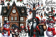 Gothic Christmas Clipart Bundle, an Illustration by OK Design (Thumbnail 1 of 5)