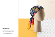 Habotai Silk Scarf Mannequin Mockup, a Hat Mockup by creatsy5 (Thumbnail 6 of 8)