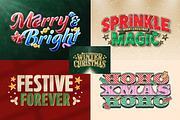 Festive Christmas Text Effect, a Layer Style Add-On by Matsero (Thumbnail 3 of 4)