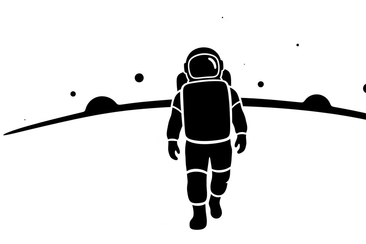 This vector astronaut artwork, an Illustration by Amazin_art (Photo 7 of 30)