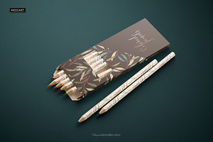 Color Pencils Mockup Set