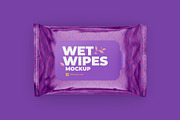 Wet wipes mockup. Top view, a Packaging Mockup by easymock (Thumbnail 5 of 7)