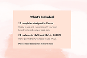 Feminine Boho Instagram Templates, a Social Media Template by Forth and Wild (Thumbnail 2 of 9)