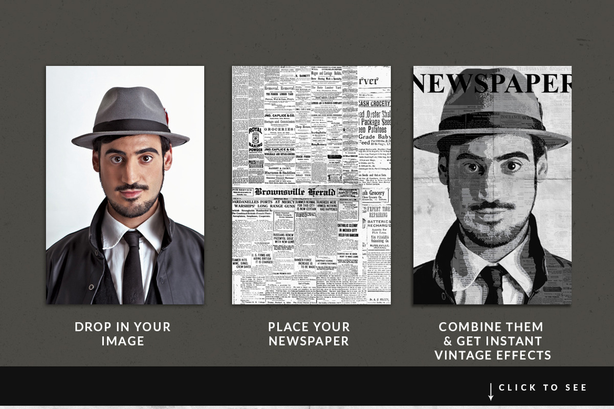 Old Newspaper - Advanced Photo FX, a Layer Style Add-On by Creative Media Co (Photo 4 of 5)