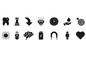 Pixel Art Icon Set, an Illustration by Gentle Studio