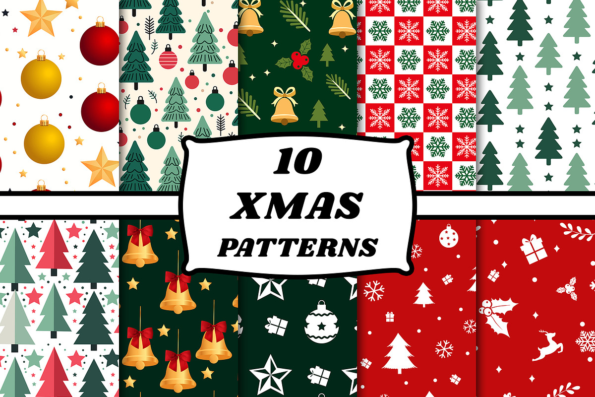 Christmas pattern set, a Pattern Graphic by TiveCreate (Photo 1 of 11)