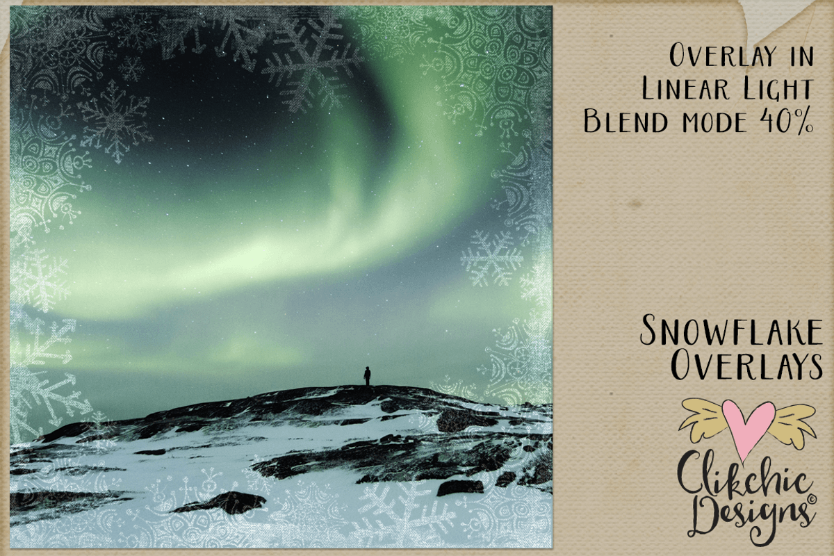 Grungy Textured Snowflake Overlays preview 5