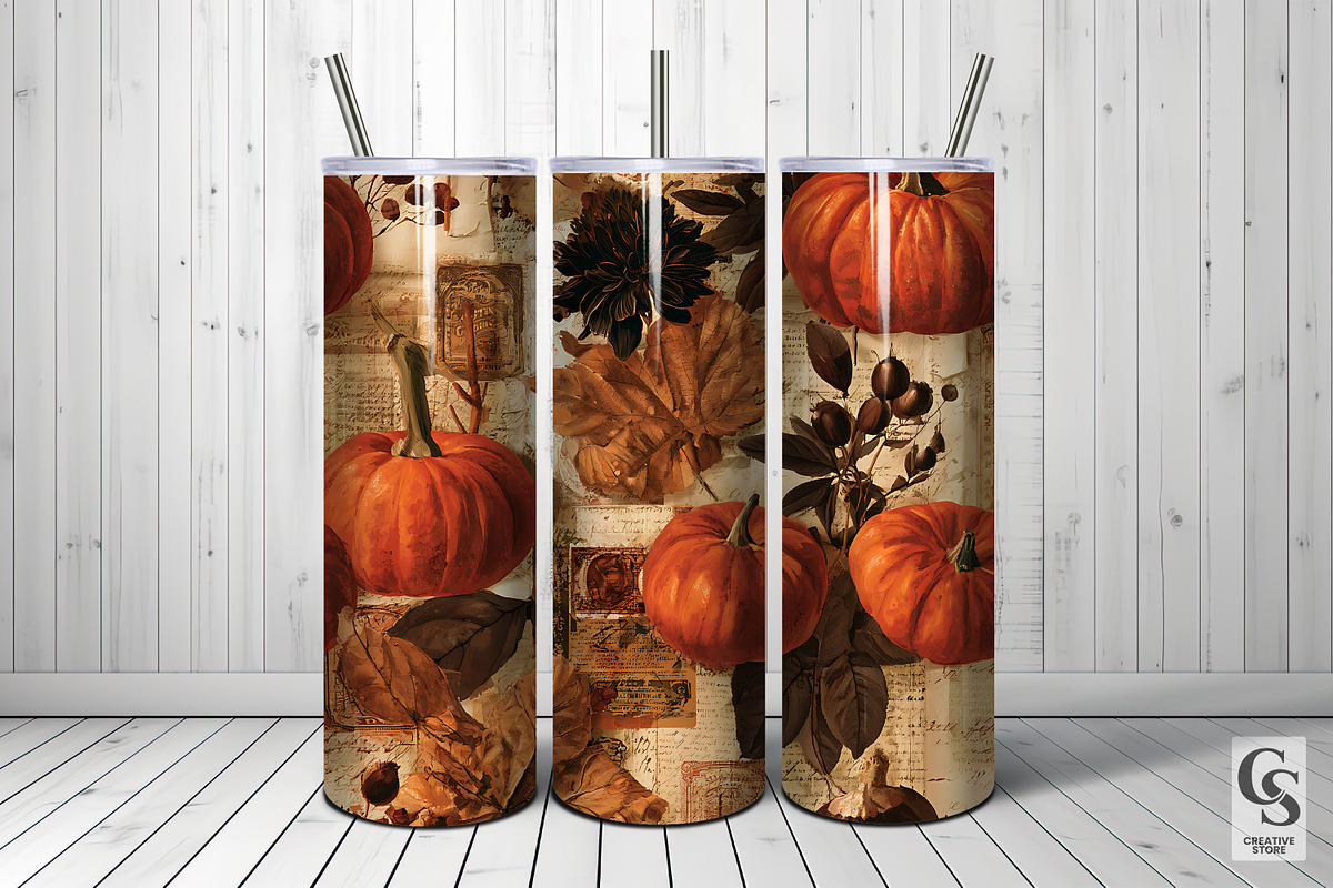 Vintage Autumn Junk Journal Paper, a Pattern Graphic by Creative Store (Photo 5 of 5)