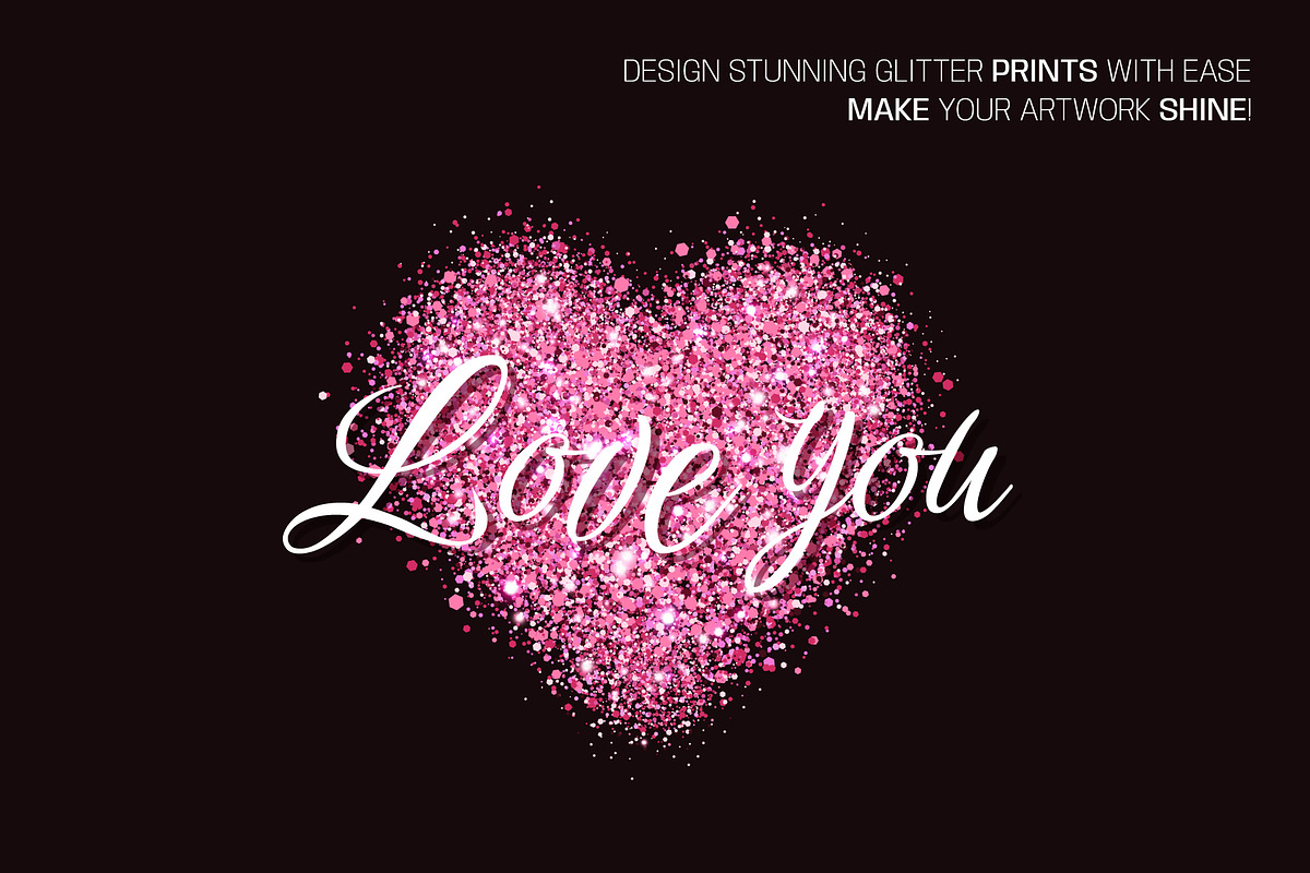 25 Glitter Brushes for illustrator, a Brush Add-On by IuliiaSavko (Photo 9 of 10)