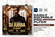 DJ Night Party Flyer Design Template, a Flyer Template by Shajib Shikder (Thumbnail 1 of 2)