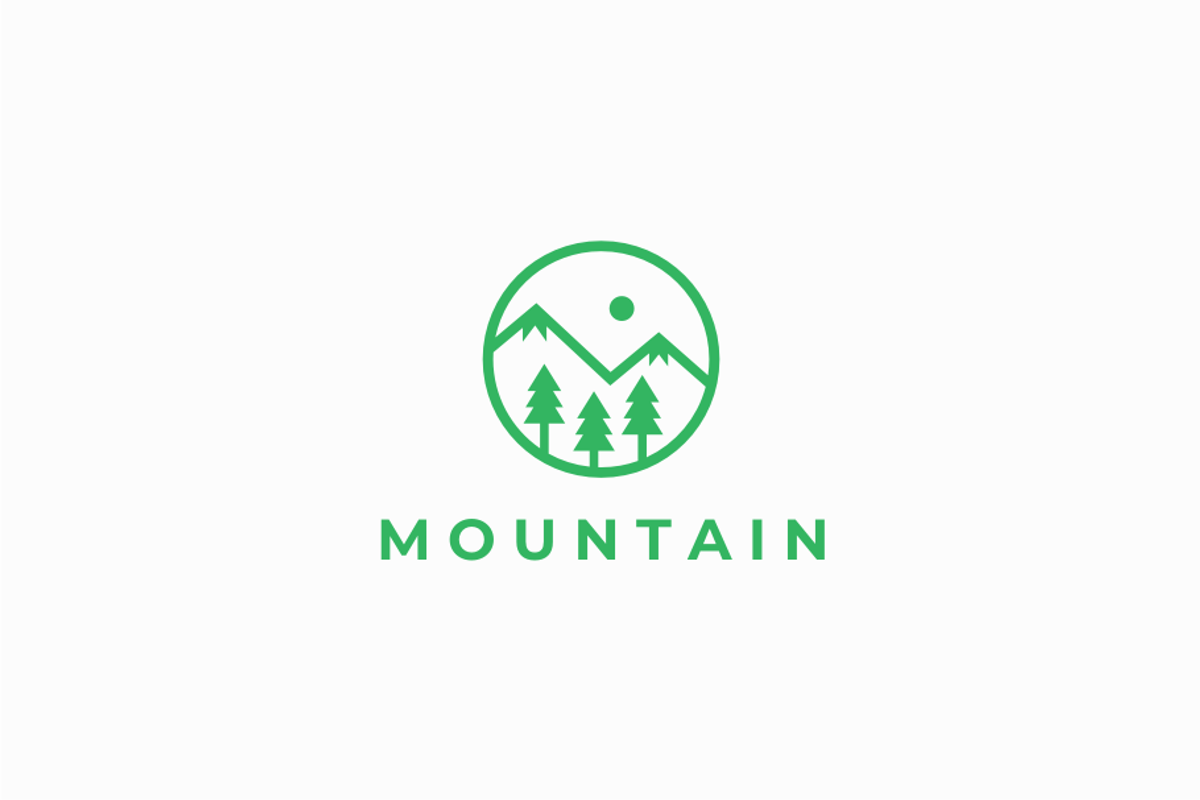 Mountain Logo template, a Branding & Logo Template by yopie (Photo 1 of 3)