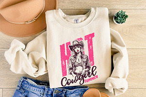 Hot Cowgirl Summer PNG Cowgirl Summe