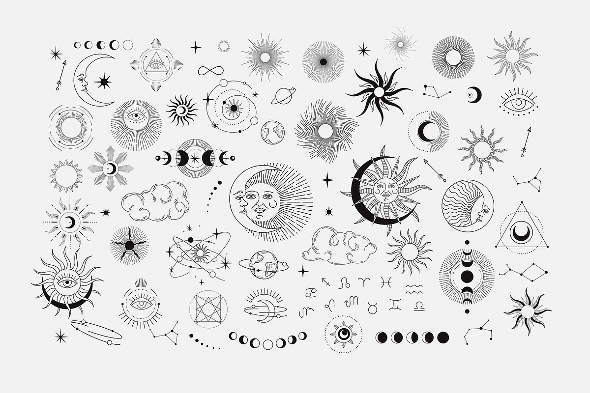 Celestial collection, a Decorative Illustration by Merfin (Photo 4 of 14)