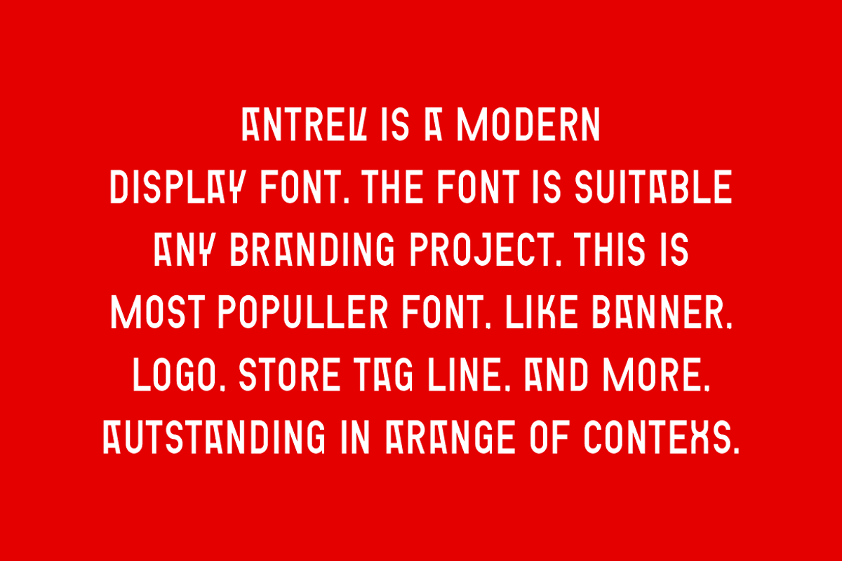 Antrev - Modern Sans Font, a Sans Serif Font by QR Design Studio (Photo 5 of 7)